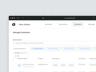 Search Customer app design design figma search ui ui design uiux user experience ux design web app