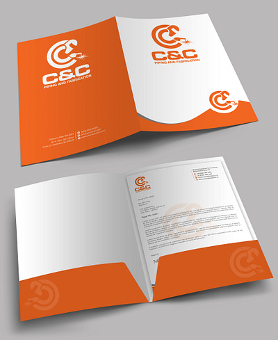 Presentation Folder branding graphic design logo