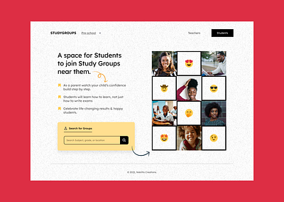 Studygroups design ui ux
