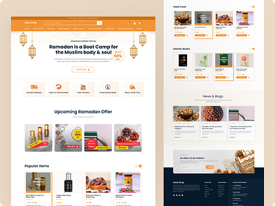 Online e-commerce landing page design ecommerce landing page ui