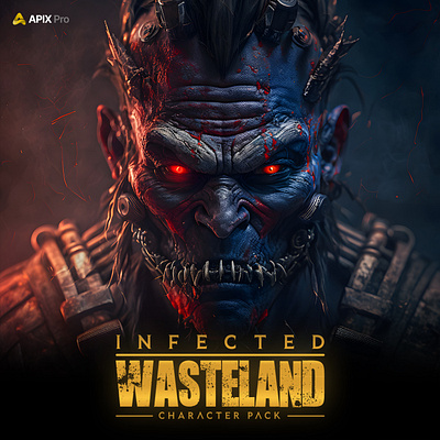 Mutant Character (Infected Wasteland) apocalyptic beast branding character character design creature design game illustration monster movie mutant wasteland