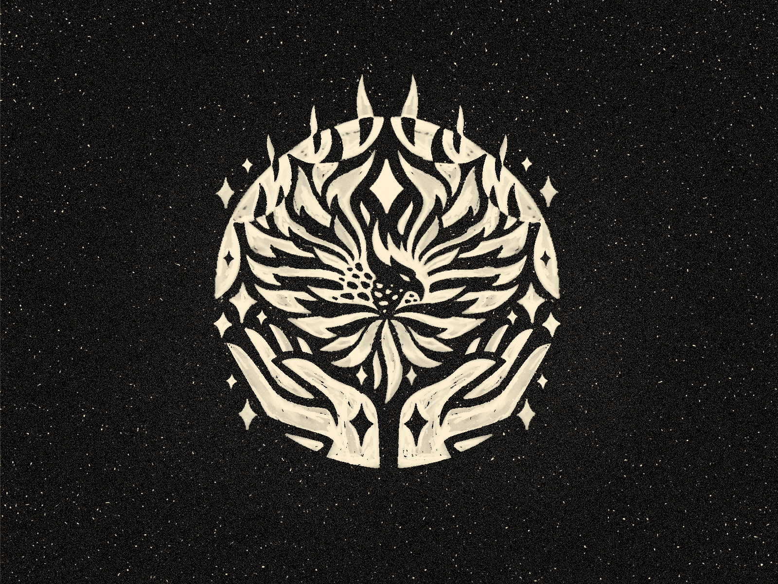 Return (from the ashes) to Nature ✦ Illustration branding connection culture fire hands human illustration indigenous logo logodesign logotype myth nature navajo phoenix praying return sketch sketching spiritual