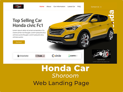 Car Shop Web Landing Page car car shop car web design car web site company design figma landing page latest latest design product showroom super car treanding design ui ui design user interface ux web