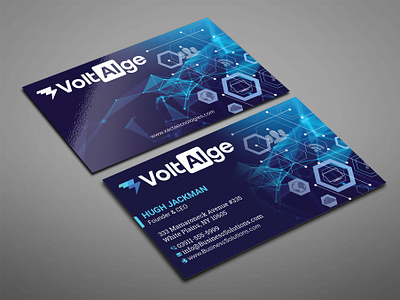 Modern professional business card branding graphic design logo