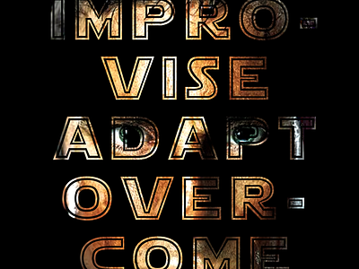 improve. adapt. overcome illustration