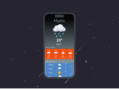 Weather App app branding design graphic design illustration product design ui ux design weather