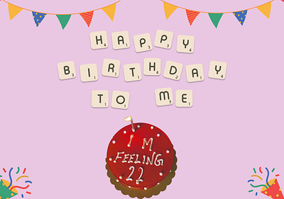 Birthday celebration idea birthday graphic design ui ux