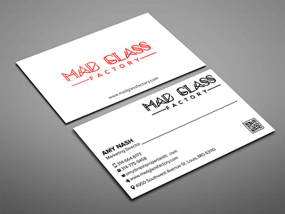 Professional business card branding graphic design logo