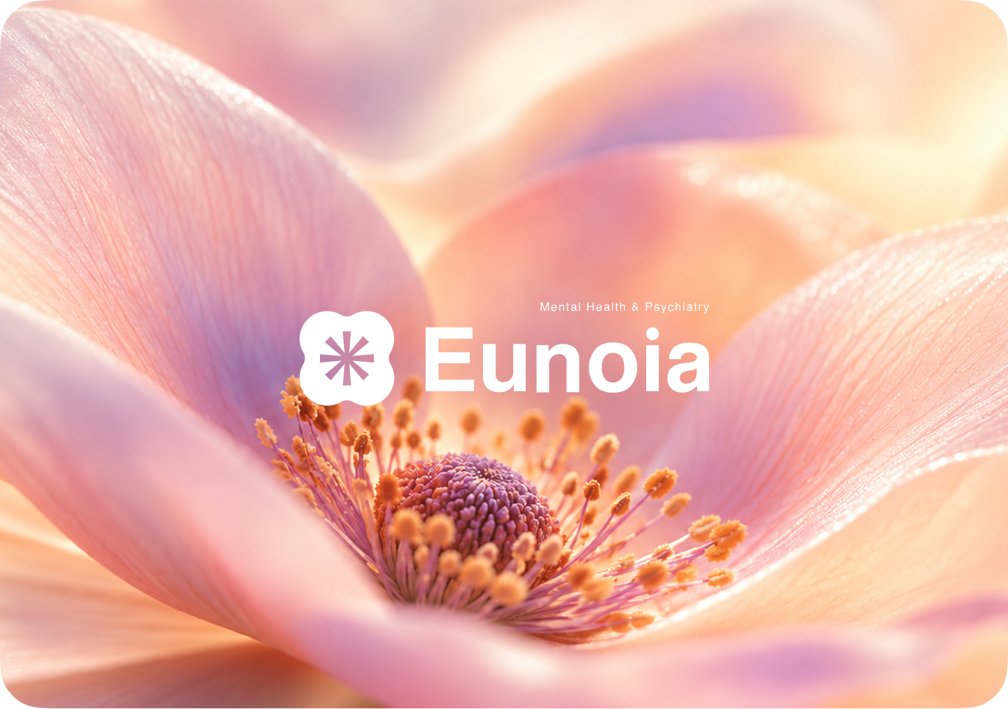 Eunoia - Mental Health Brand Identity brand identity brand system branding case study creative direction dribbble editorial design healthcare branding logo design mental health minimal design modern branding psychiatry social design soft gradient uiux visual identity wellness