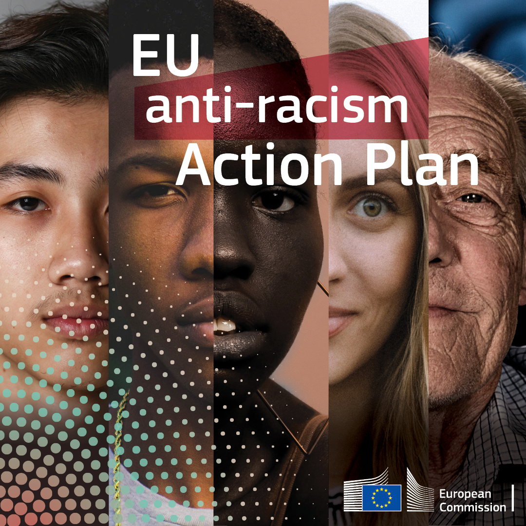 EU anti-racism Action Plan graphic design