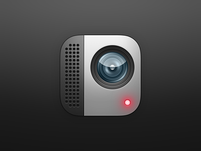 Camcord App Icon app apple camcord camera ios logo skeuomorphism video