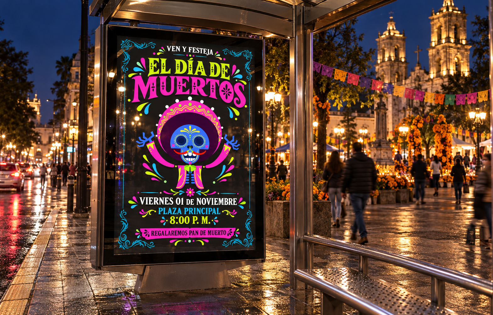 Día de Muertos Querétaro | Event Poster Design ads character design graphic design illustration poster design