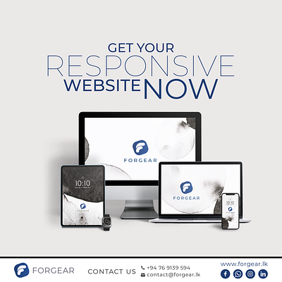 FORGEAR - Responsive WebDesign branding design forgear graphic design ui web weddesign