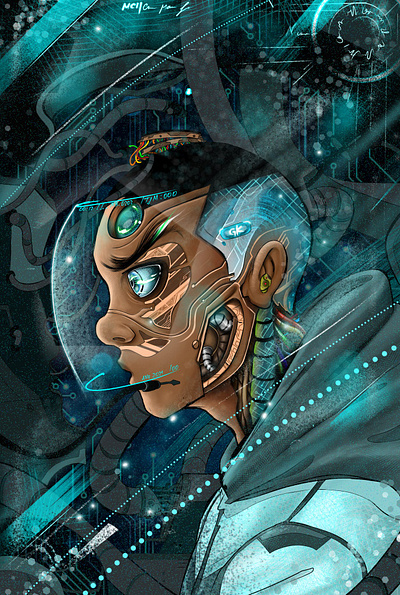 cyberpunk design illustration