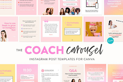 Coach Carousel Post Instagram Kit instagram template