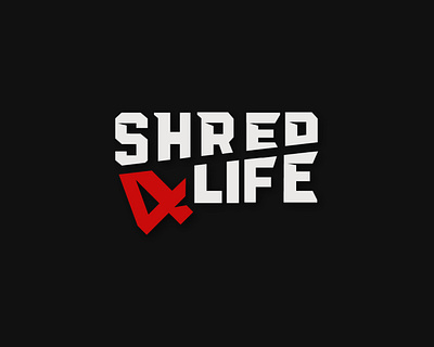 Shred 4 life 4 life logo branding design graphic design illustration life logo logo logo design shred 4 life shred logo typography ui ux vector