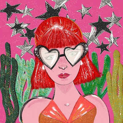 Red Haired Lady character design design digital feminine illustration procreate