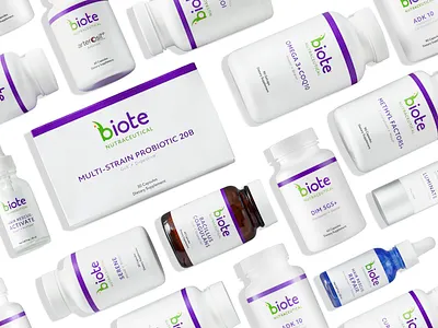 Biote Supplements brand design consumer goods packaging product design supplements