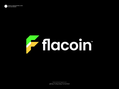 Branding - Logo Design - Flacoin logo abstract logo ai blockchain branding business crypto logo design ecommerce f letter f logo icon logo logo design logo designer mark metaverse minimal logo modern logo nft visual identity mark