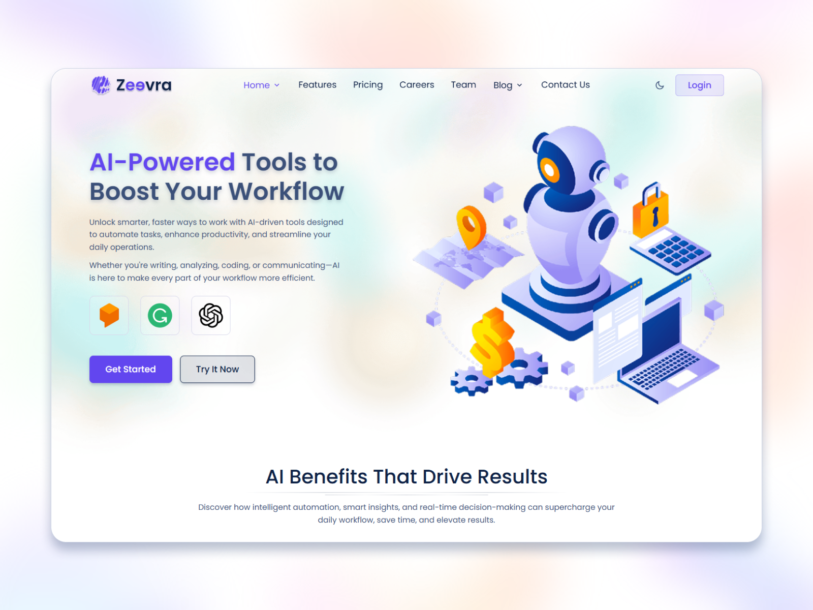 Zeevra — Multipurpose SaaS & Startup Landing System animation app landing bootstrap5 branding darkmode design figma html5 landingpage multipurpose saas software startup startupui typography ui uidesign ux uxdesign webdesign