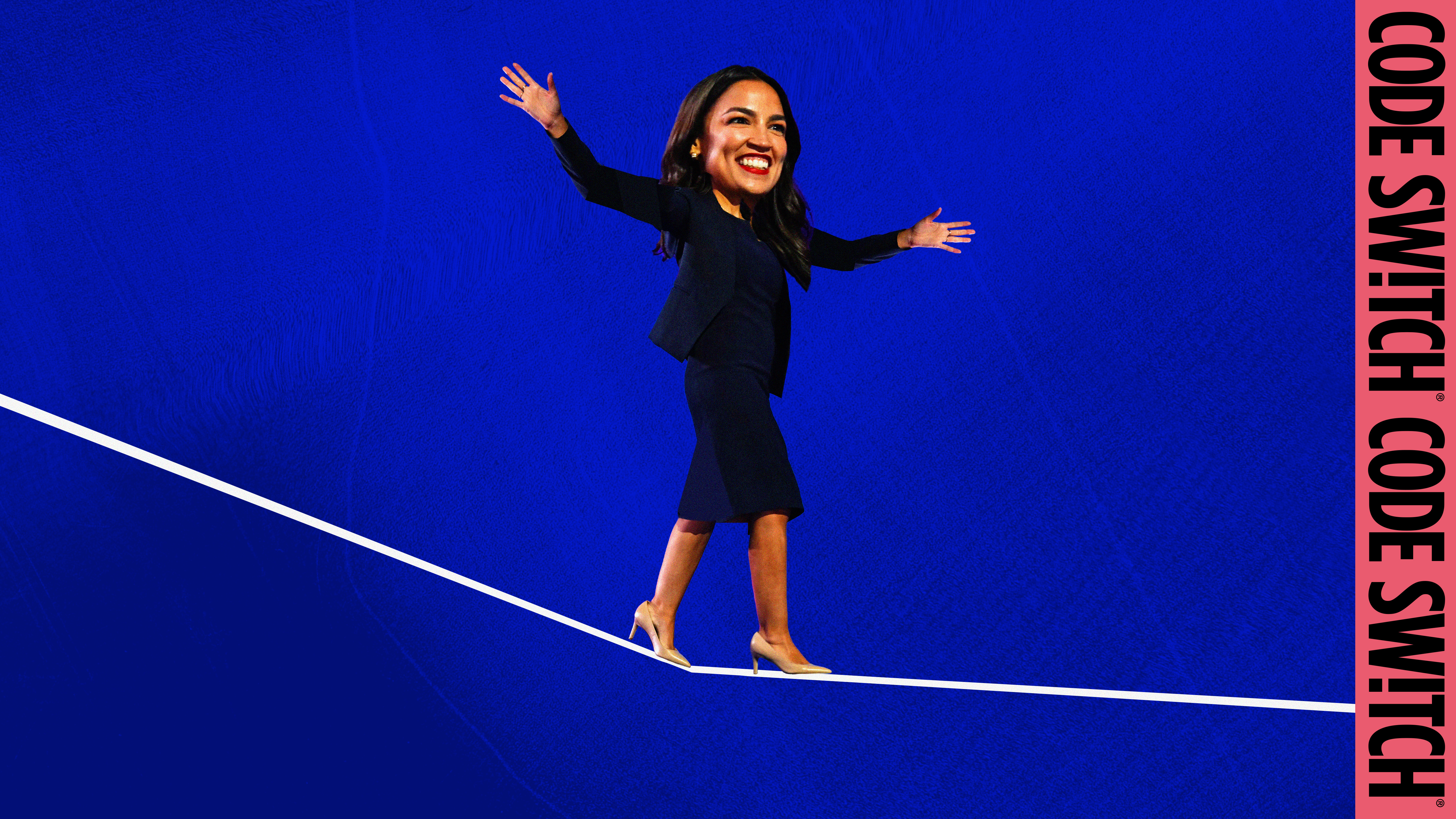 AOC on woke 1.0 alexandria ocasio cortez america aoc balance collage editorial green left wing liberal party politics progressive socialist tightrope usa woke