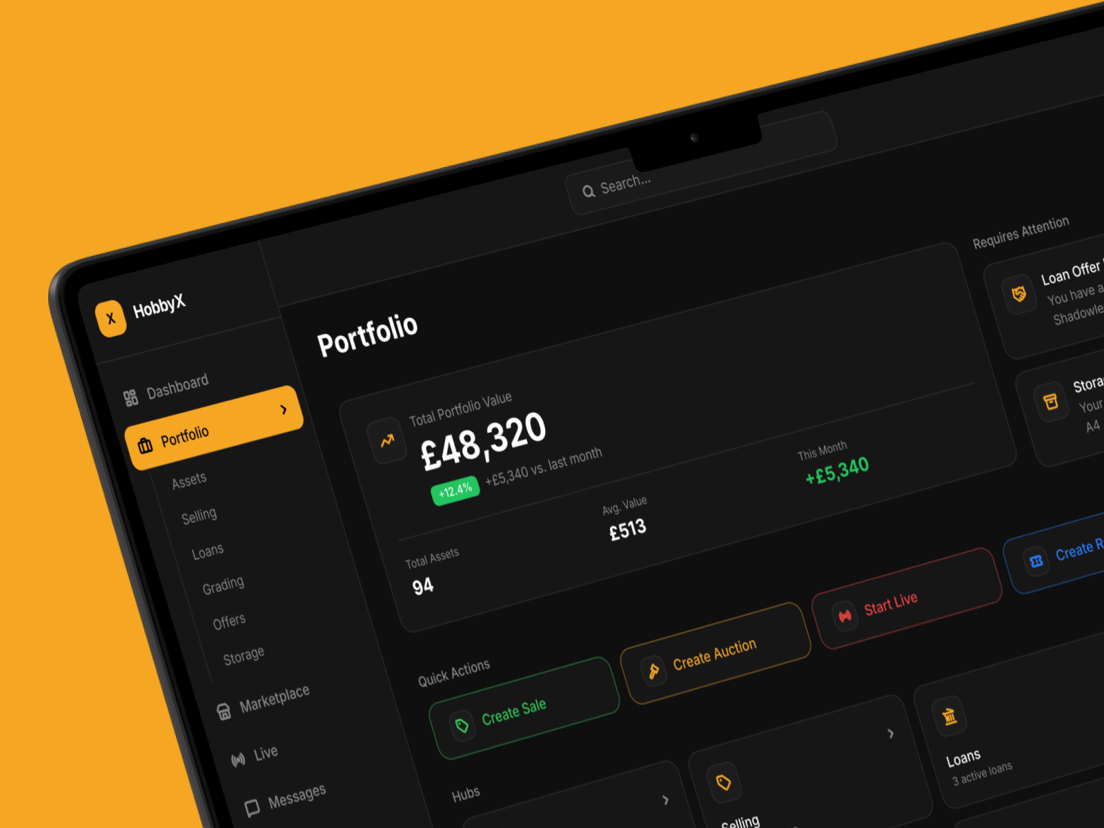🔗 Asset. Action. Done. | Marketplace Dashboard UX UI ai dashboard design design system desktop ui financial dashboard fintech ui interface design marketplace mobile web design product design product strategy saas ui ui ui ux user experience ux ux design uxui design web app design web design
