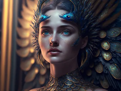 I'm not real, just a fictional character! 3d angel animation anime art artwork character character design concept art design fairly fantasy hyper realistic illustration model