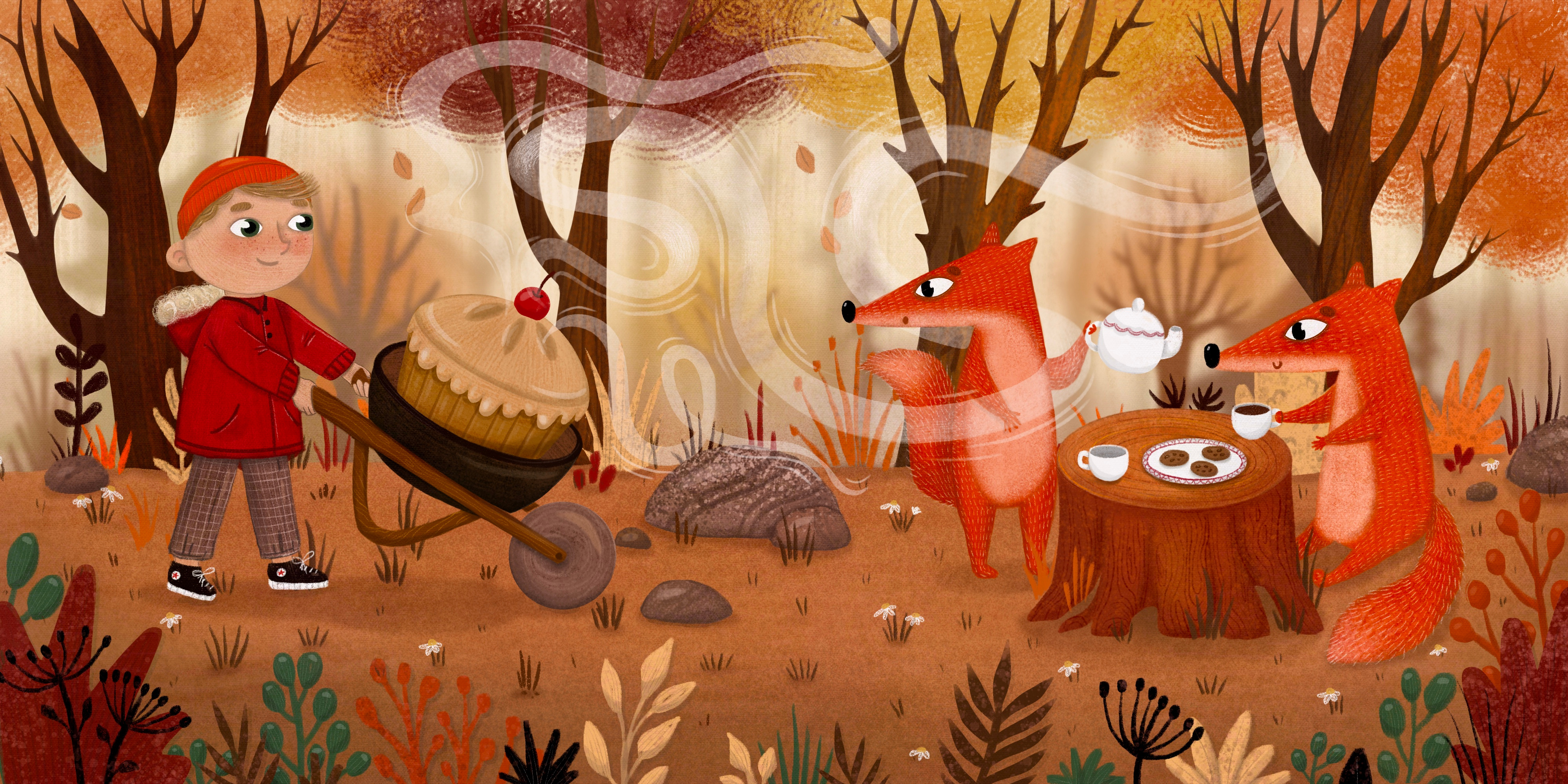 Happy Thanksgiving Illustration book cover book illustration children children book children book illustration children illustrator design illustration kidlit