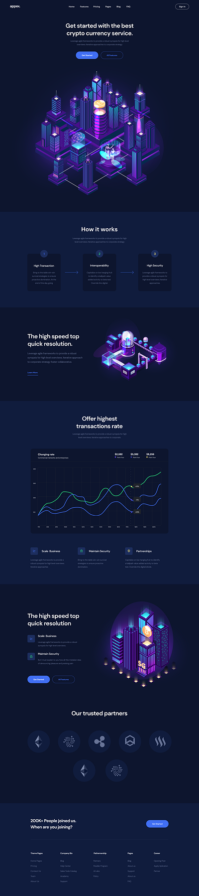 Welcome to the Future of Crypto Trading! design ui ux web website