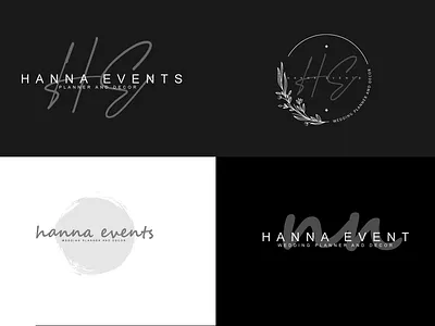 Hanna events logo design branding graphic design logo