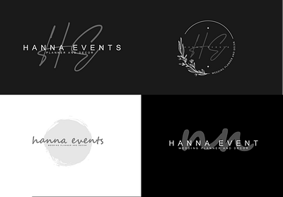 Hanna events logo design branding graphic design logo