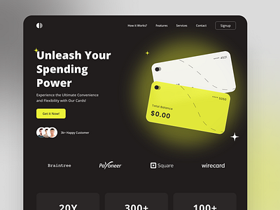 Card Landing Page Concept card landing page credit card credit card landing page debit card landing page landing page design concept landingpage web web design webdesign website website concept