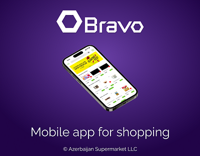 Mobile app design - Bravo Supermarket Baku, Azerbaijan app appdesign design figma graphic design shopping shoppingapp supermarket ui uiuxdesign ux