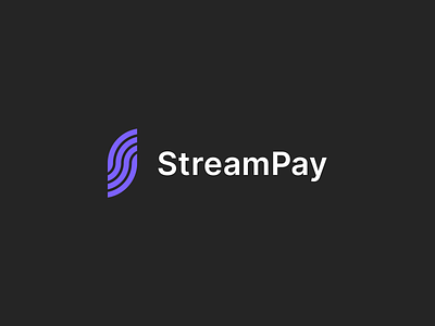 Stream Pay logo - App for streaming assets on the blockchain blockchain brand branding crypto finance fintech graphic design logo logotype s s symbol symbol