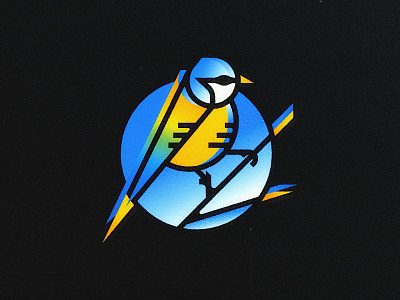 Titmouse Bird animal branding icon illustration inkscape logo mark ukraine