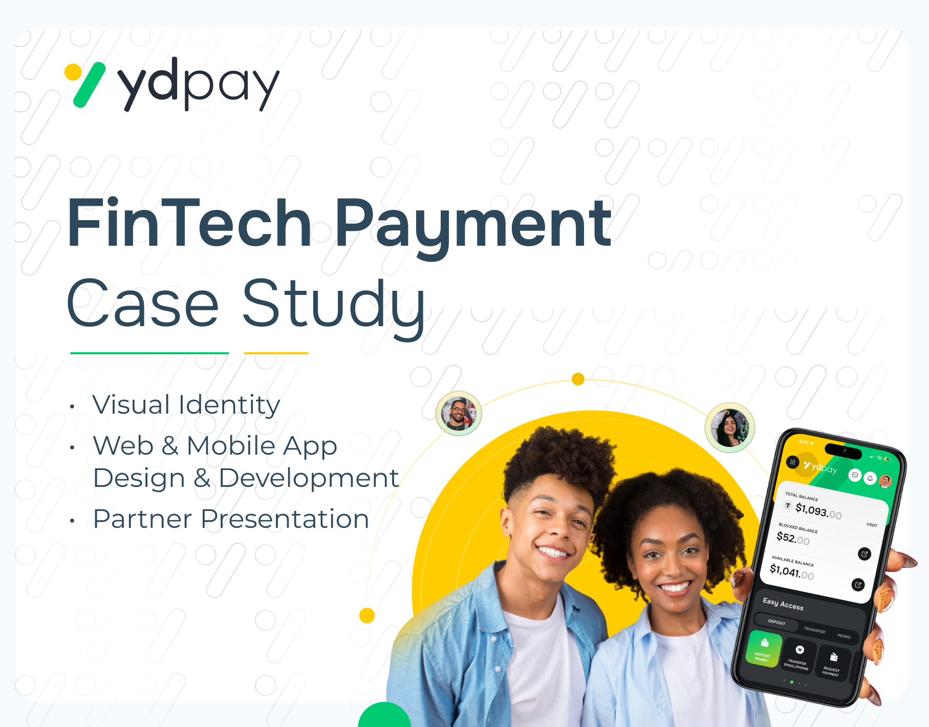 Web, Mobile & Presentation | FinTech Payment Case Study app design banking app blockchain brand identity branding crypto fintech graphic design mobile app motion graphics payment app presentation presentation design saas social media trading ui ui design visual identity web design
