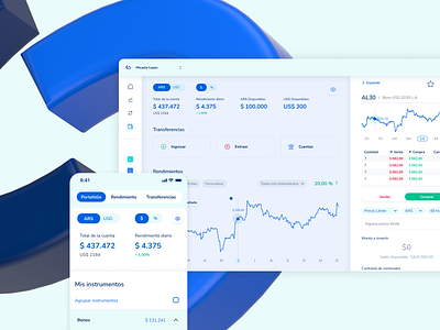 Cocos: Creating a frictionless experience 3d branding dashboard mobile app platform trading ui ux webapp