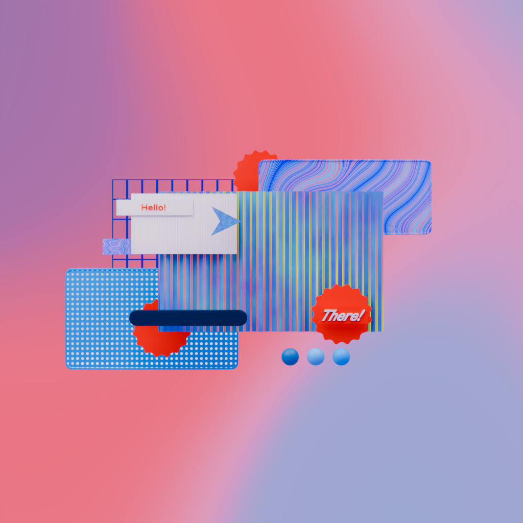 Hello, There 3d 3d modeling 3d product 3d visualization animation blender branding cgi design graphic design illustration logo motion graphics product design ui