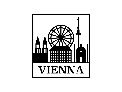 Daily Logo Challenge Day 22 city logo cityscape dailylogo dailylogochallenge logo vienna