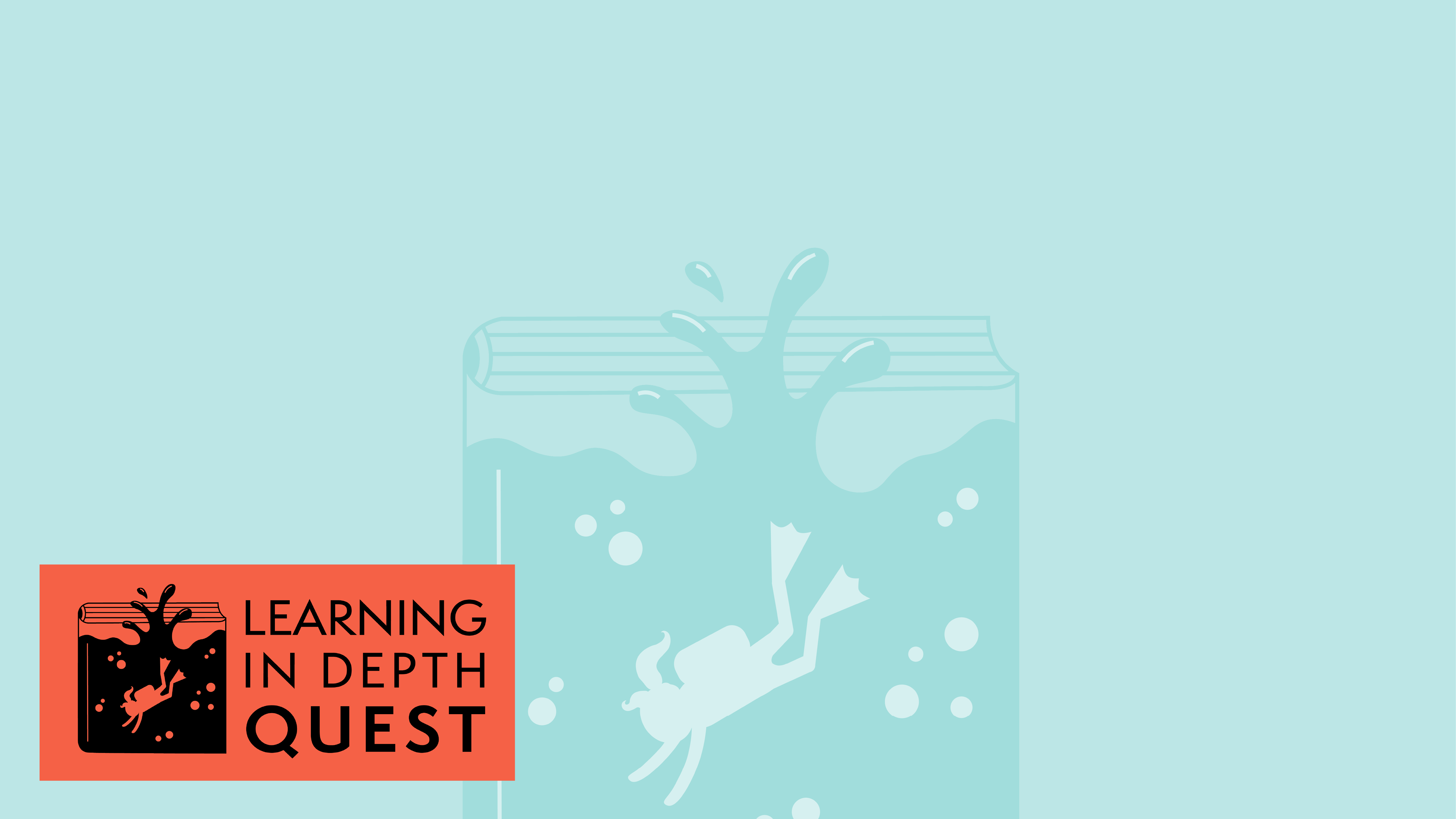 Learning in Depth Quest Padlet Background graphic design illustration