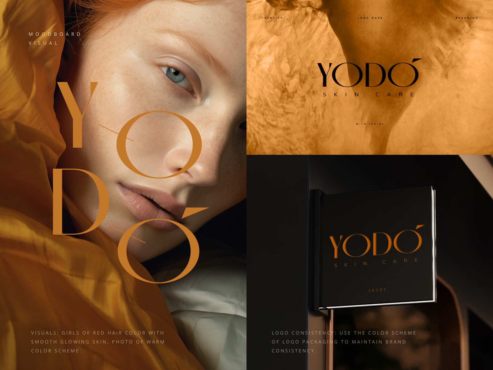 Corporate Identity & Brand Visualization for an Iodine Skin Care art direction beauty branding brand book brand concept brand design brand photography brand visualization branding design business card design corporate identity cosmetics logo elegant logo identity design logo and branding natural cosmetics signage design skincare logo style guide typographic logo wordmark