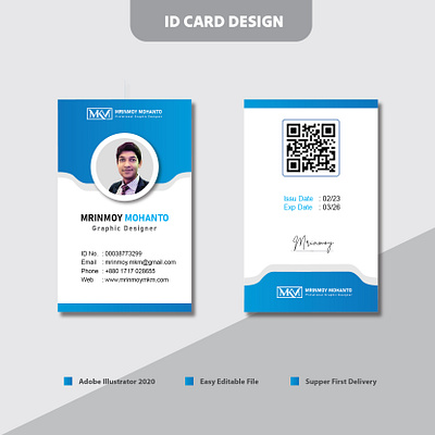 ID card, Visiting Card, Business Card, Gift Card Design branding brochure business business card business flyer design facebook post graphic design illustration logo visiting card