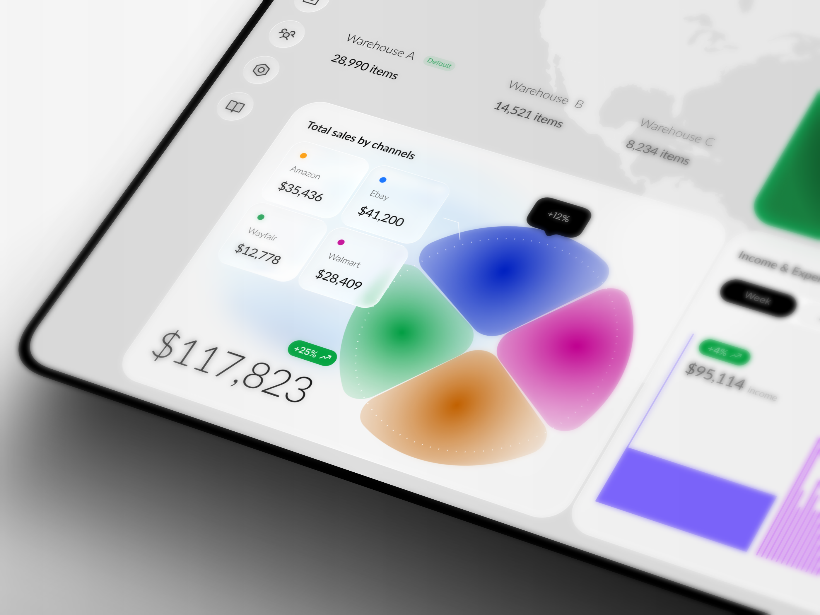 Inventory & E-commerce Management Dashboard admin panel ai assistant analytics charts clean ui dashboard dashboard ui data visualization ecommerce dashboard inventory management saas sales analytics ui design ux ui warehouse management web design