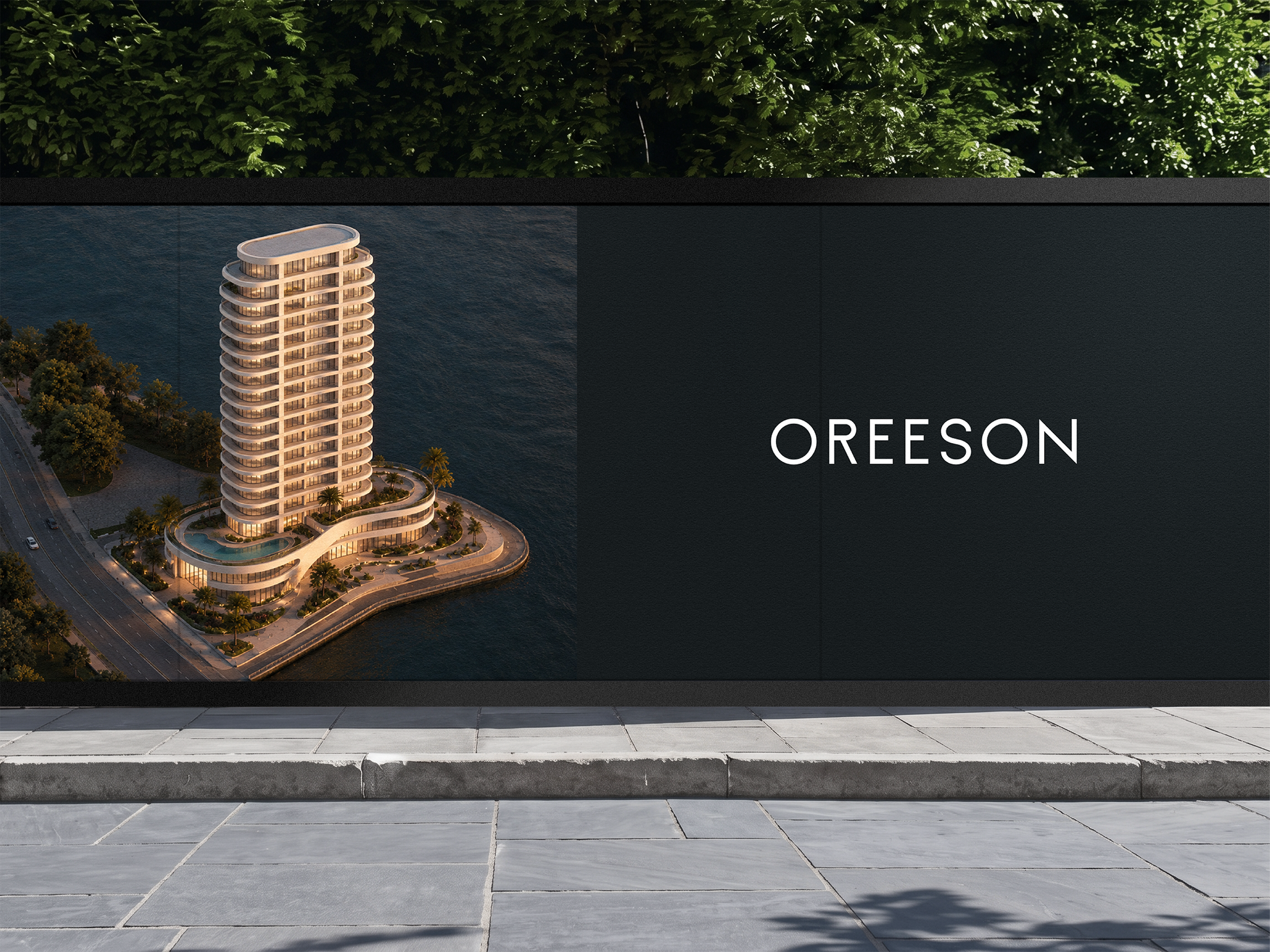 OREESON - Real Estate Brand Identity & Handcrafted Wordmark brand guidelines brand identity branding construction branding custom wordmark logo design logotype design luxury branding property branding real estate brand identity real estate branding real estate developer branding real estate logo residential real estate branding typography visual identity wordmark wordmark design