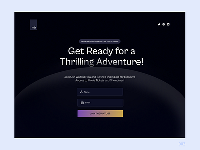 Landing Page - Daily UI 003 dh