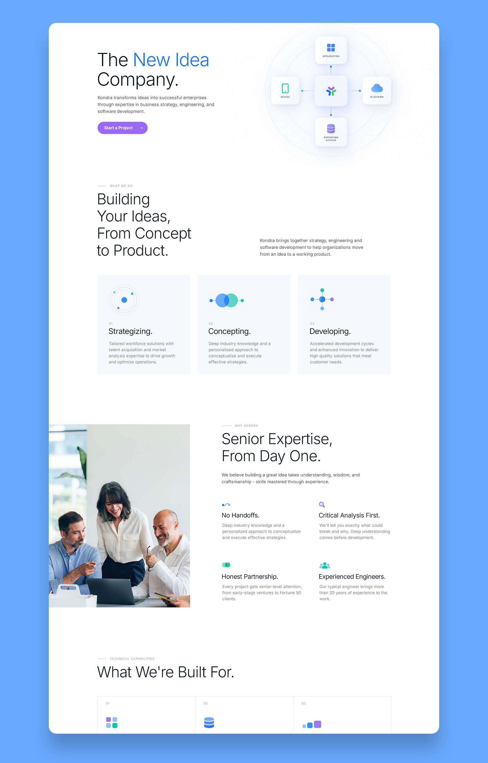 SaaS Website Design Concept clean design homepage design landing page minimalist web design saas web design web design
