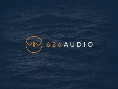 626 Audio - Branding audio brand branding classy design graphic design logo luxury ocean rich speaker vector waves yacht