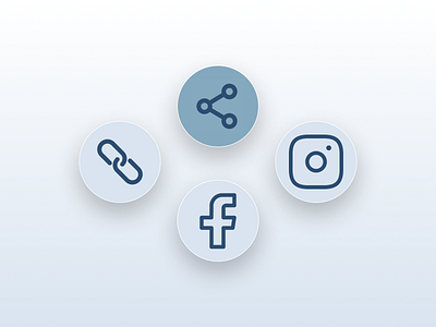 Social Share Button 010 dailyui