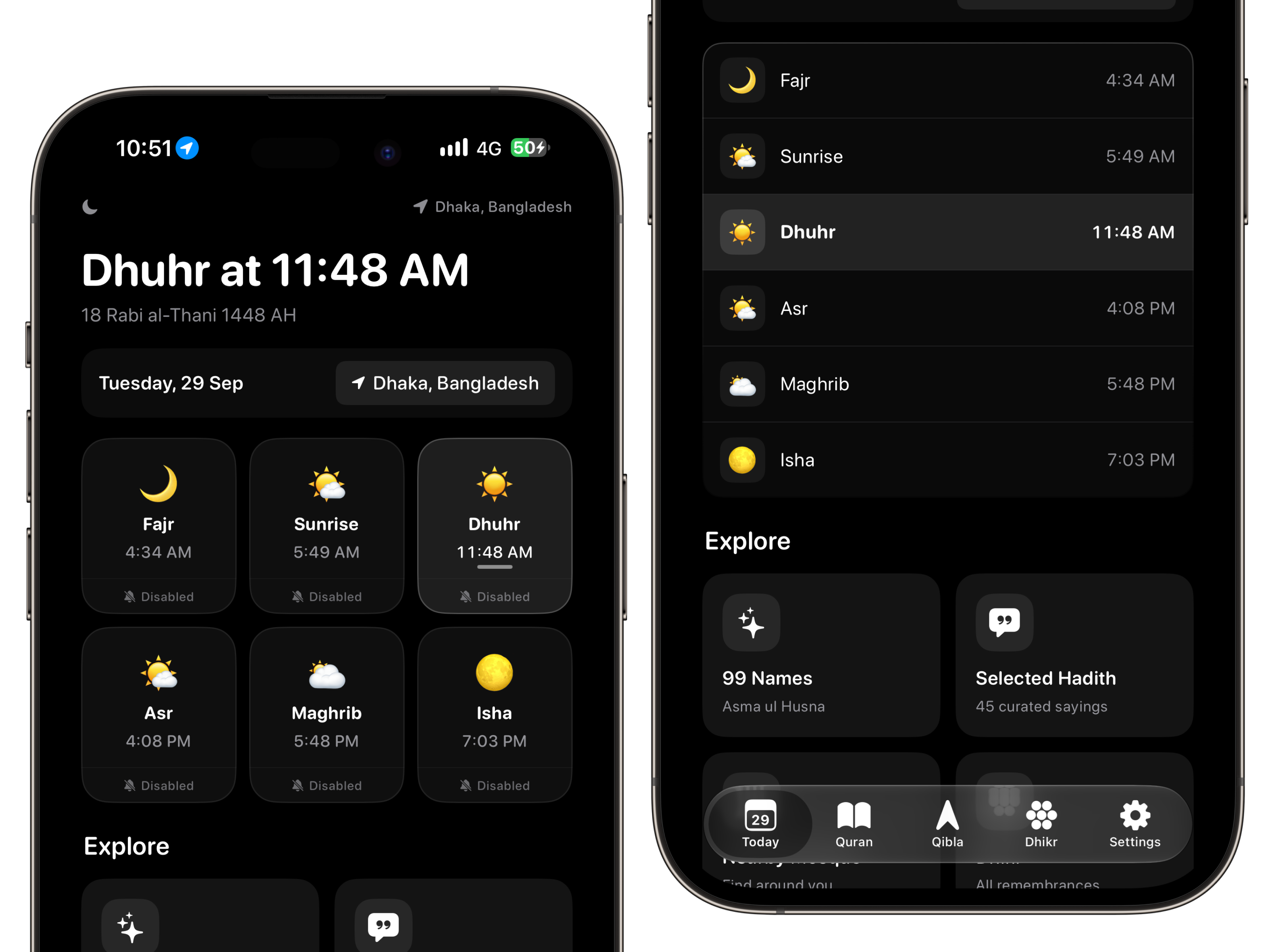 Noor App Design 99 names of allah app app design best hadith app bookmark ayah app dhikr app dhikr counter app hadith app mobile design nearby mosque app nooroffline app icon design nooroffline quran app prayer app product design qibla app quran app surah and juz app
