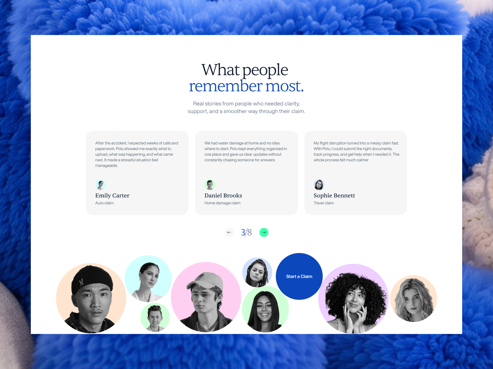 Insurance Website Design UI UX | FAQ and Testimonial Sections 3d illustration faq faq design fintech insurance insurance ui insurance website insurtech modern web design product design saas testimonial section testimonials ui ux design ux design web design web page design web ui web ux website design